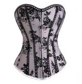 Corset A014 Cinza Rendado